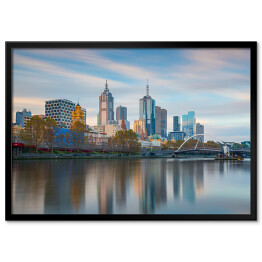 Plakat w ramie Panorama australijskiego Melbourne 