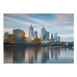 Plakat samoprzylepny Panorama australijskiego Melbourne 