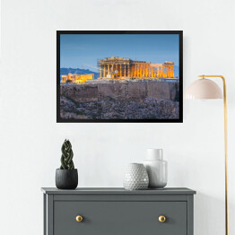 Obraz w ramie Akropol i Partenon w Atenach, Grecja