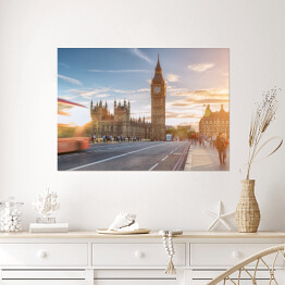 Plakat Most Westminster w słoneczny dzień