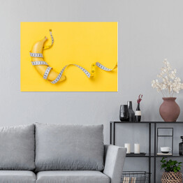 Plakat samoprzylepny Banan i metr krawiecki