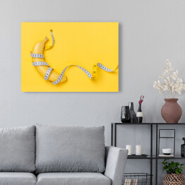 Obraz na płótnie Banan i metr krawiecki