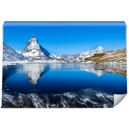 Fototapeta samoprzylepna Odbicie Matterhorn w jeziorze