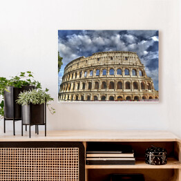 Obraz na płótnie Pochmurne niebo nad Koloseum