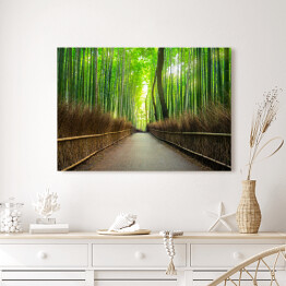 Obraz na płótnie Bambusowy las Arashiyama w pobliżu Kyoto, Japonia