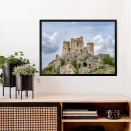 Obraz w ramie Widok zamku Rocca Calascio, Abruzzo, Włochy