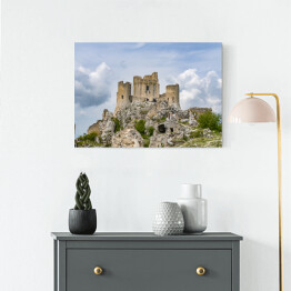 Obraz na płótnie Widok zamku Rocca Calascio, Abruzzo, Włochy