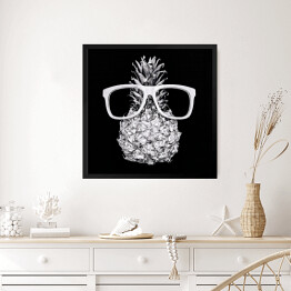 Obraz w ramie Ananas i okulary