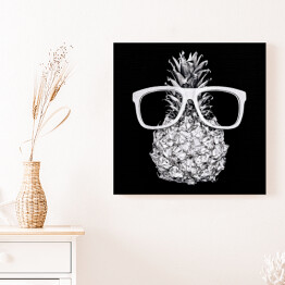 Obraz na płótnie Ananas i okulary