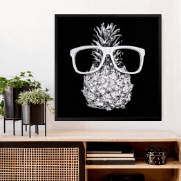 Obraz w ramie Ananas i okulary