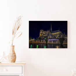 Obraz na płótnie Notre Dame w nocy