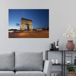 Plakat samoprzylepny Łuk Triumfalny, Paryż, Francja