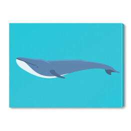Zabawny wieloryb w morzu