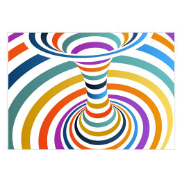 Plakat Hipnotyzująca kolorowa spirala