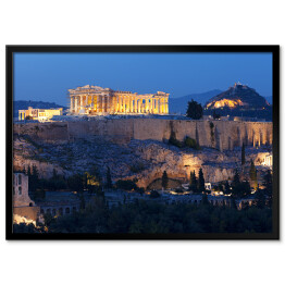 Plakat w ramie Akropol, Ateny w Grecja 
