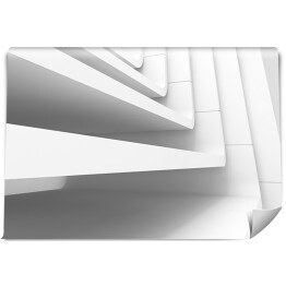 Fototapeta Nowoczesna architektura, zakrzywione schody 3D