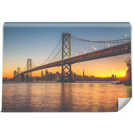 Fototapeta San Francisco o zmiechrzu - linia horyzontu z Oakland 