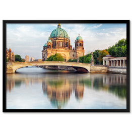 Plakat w ramie Katedra Berlińska, Berlin, Niemcy