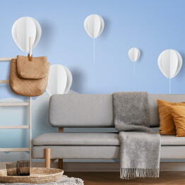 Fototapeta samoprzylepna Papierowe balony na niebie