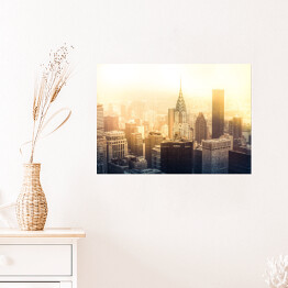 Plakat samoprzylepny Wschód słońca w Nowym Jorku
