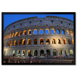 Plakat w ramie Koloseum w nocy