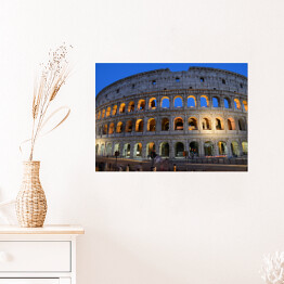 Plakat samoprzylepny Koloseum w nocy