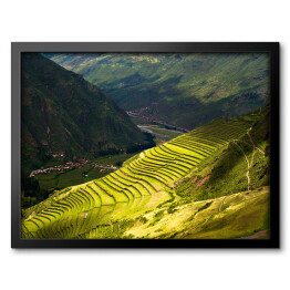 Obraz w ramie Mieniąca się zielenią Święta Dolina Inków, Peru