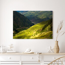 Obraz na płótnie Mieniąca się zielenią Święta Dolina Inków, Peru