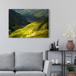 Obraz na płótnie Mieniąca się zielenią Święta Dolina Inków, Peru
