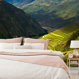 Fototapeta samoprzylepna Mieniąca się zielenią Święta Dolina Inków, Peru