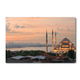 Obraz na płótnie Panorama meczetu Sultan Ahmed