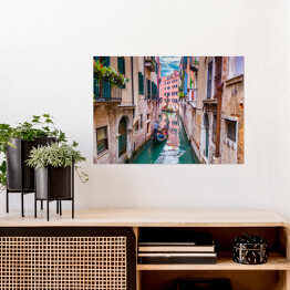 Plakat samoprzylepny Gondola w Wenecji, Włochy