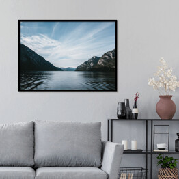 Plakat w ramie Spokojne jezioro w Norwegii