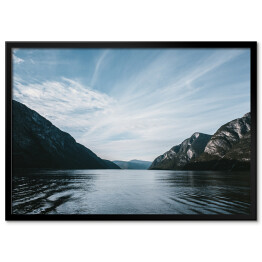 Plakat w ramie Spokojne jezioro w Norwegii