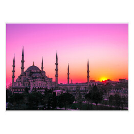 Plakat Błękitny meczet w Istanbuł, Turcja