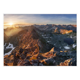 Plakat samoprzylepny Panorama górska - lato w Polsce w Tatrach w pobliżu Zakopanego 