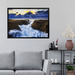Obraz w ramie Rwący strumień rzeki, Australia