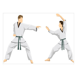 Para sportowców - trening Taekwondo