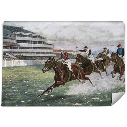 Fototapeta Derby - wyścigi konne w dziewiętnastym wieku