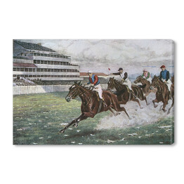 Obraz na płótnie Derby - wyścigi konne w dziewiętnastym wieku