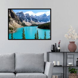 Plakat w ramie Moraine Lake, Park Narodowy Banff, Kanada