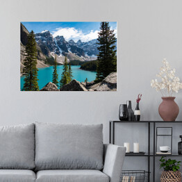 Plakat samoprzylepny Moraine Lake, Park Narodowy Banff, Kanada