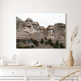 Obraz na płótnie Mount Rushmore we mgle, Dakota