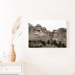 Obraz na płótnie Mount Rushmore we mgle, Dakota