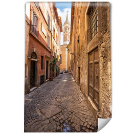 Fototapeta Wąska ulica w Rzymie, Włochy