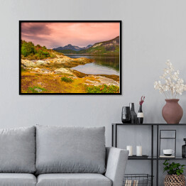 Plakat w ramie Wspaniały krajobraz Parku Narodowego Tierra del Fuego, Argentyna