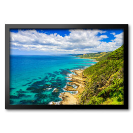 Obraz w ramie Krajobraz Great Ocean Road, Victoria, Australia