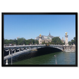 Plakat w ramie Most Alexandra III w Paryżu