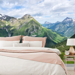 Fototapeta winylowa zmywalna Alpejski krajobraz w pogodny dzień