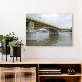 Obraz na płótnie Most Małgorzaty w Budapeszcie w dziennym świetle